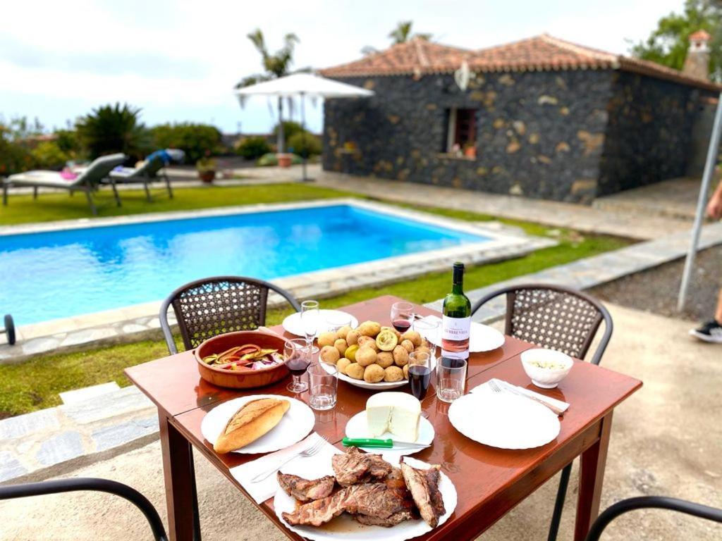 Climatized Pool Free Wifi Casa Rural Las Pareditas Tijarafe Exterior foto