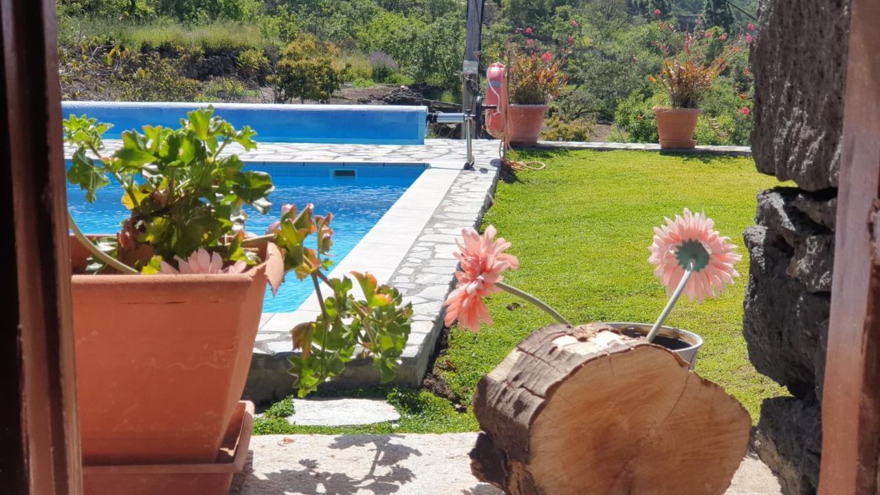 Climatized Pool Free Wifi Casa Rural Las Pareditas Tijarafe Exterior foto
